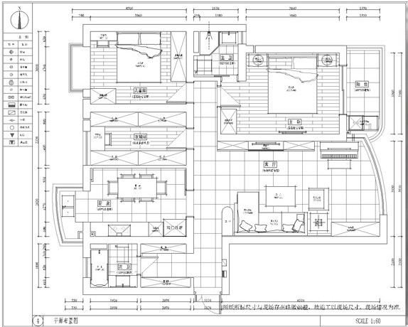 虹口区SVA世博花园114平简约风格公寓装修效果图