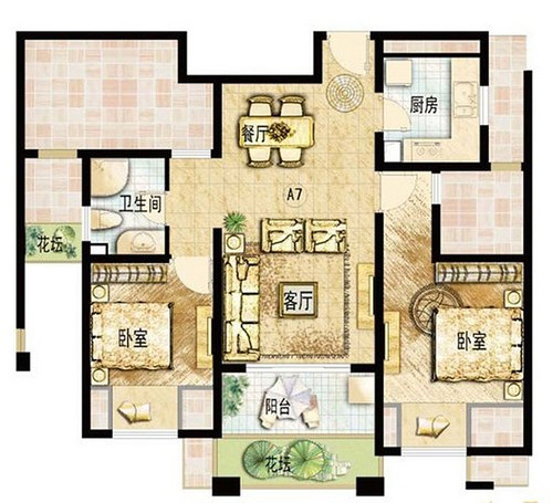 上海保利叶语89平住宅户型图