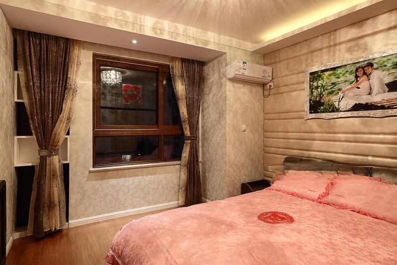 上海紫峰公馆108平现代简约风格三居室卧室装修效果图