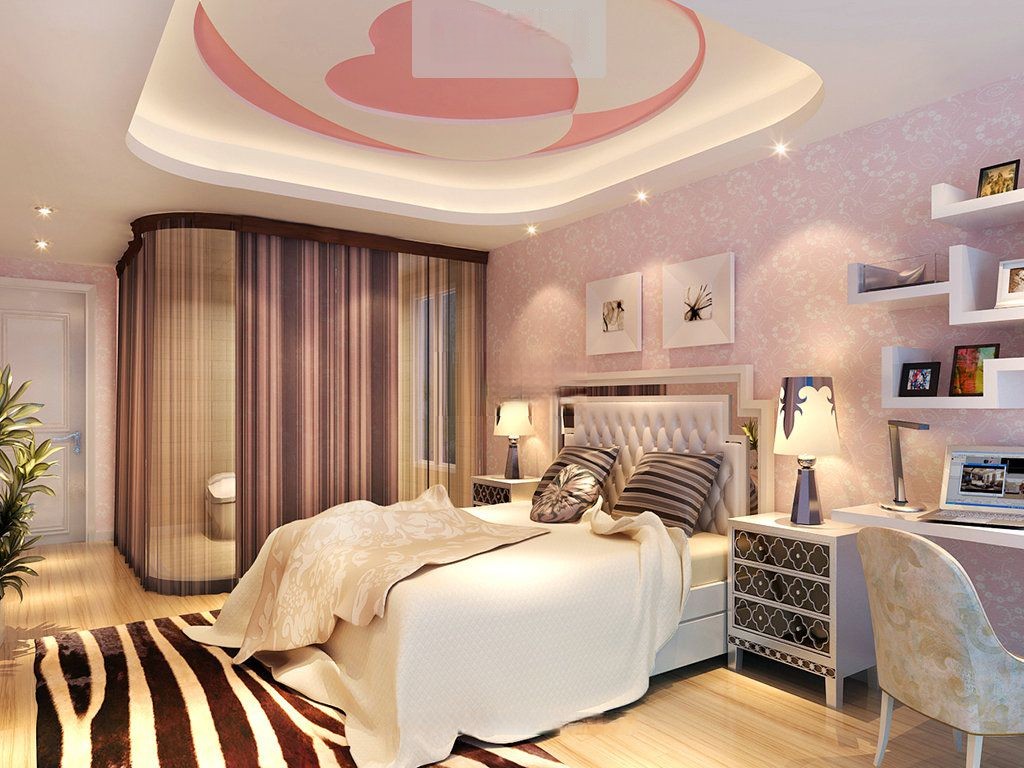 浦东东源名都137平现代风格公寓卧室装修效果图