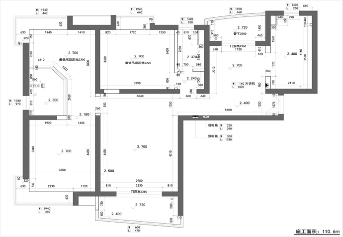 黄浦区淡水湾花园110平简约风格公寓装修效果图