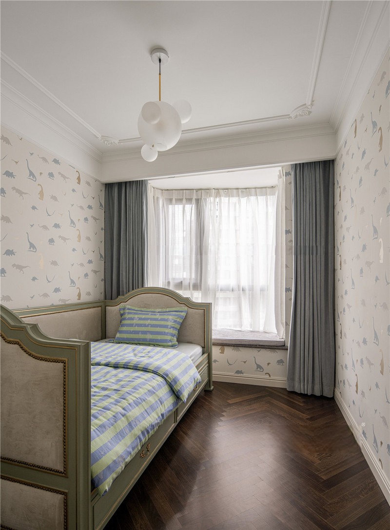 上海中凯城市之光200平法式风格四居室卧室装修效果图