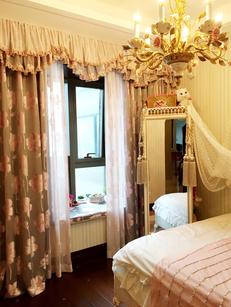 上海香溢花园224平混搭风格别墅卧室装修效果图