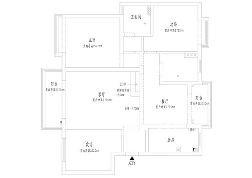 上海松江奥林匹克花园120平三居室户型图