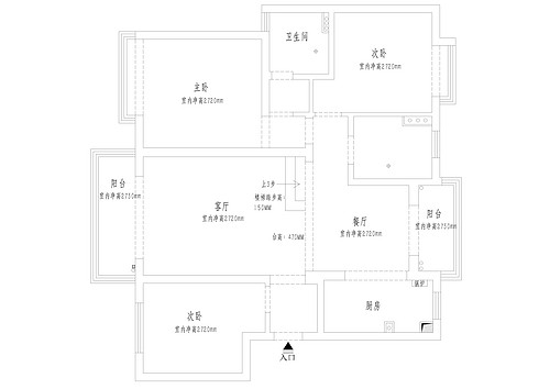 上海松江奧林匹克花園120平三居室戶型圖