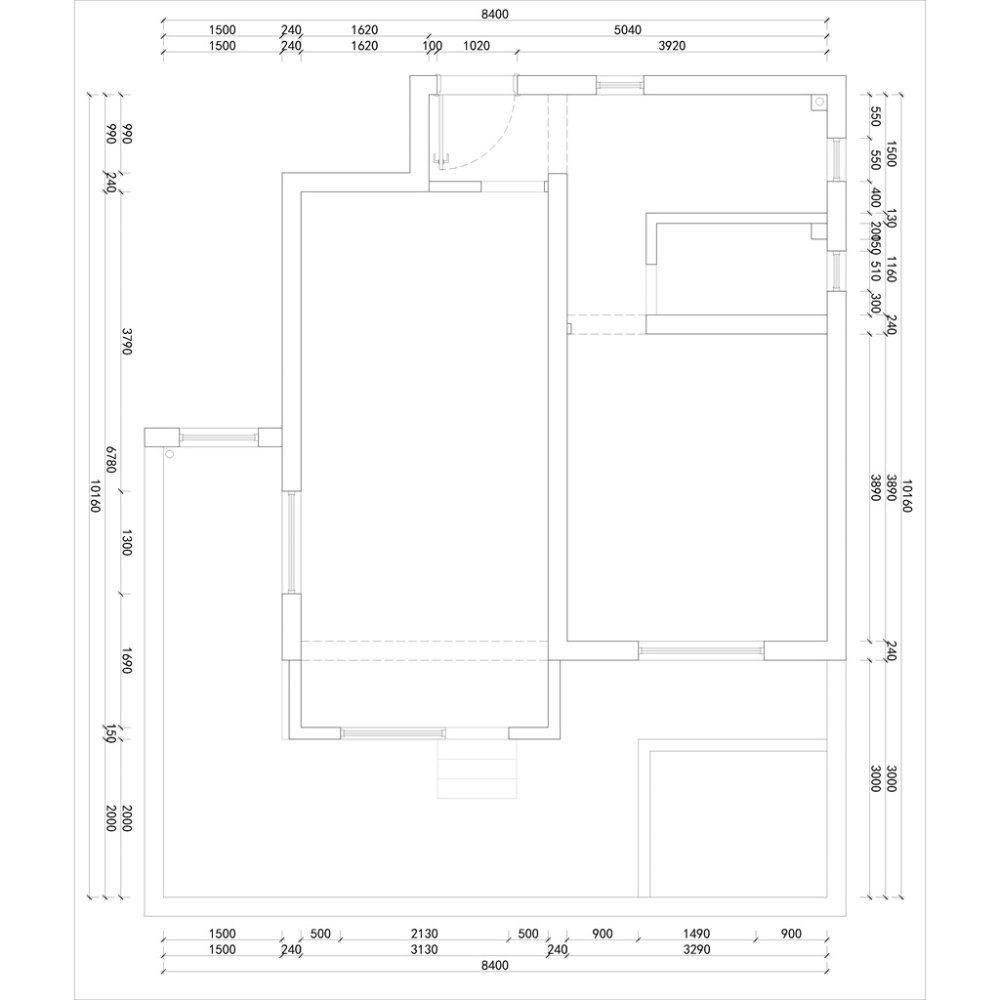 闵行区高华小区两室一厅户型图