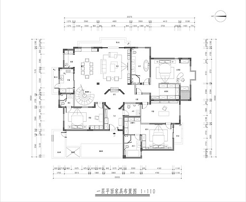 上海九都汇320平别墅户型图