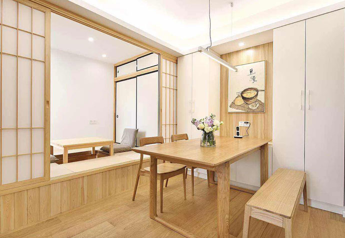 浦东新区国际华城120平日式风格公寓装修效果图