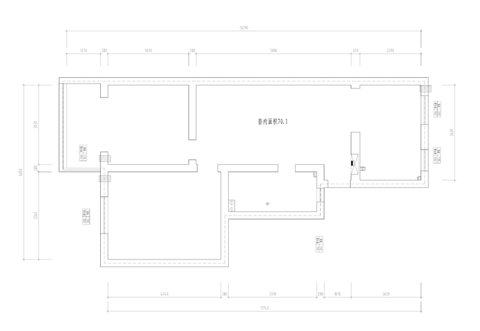 杨浦区怡佳苑93平欧式风格公寓装修效果图