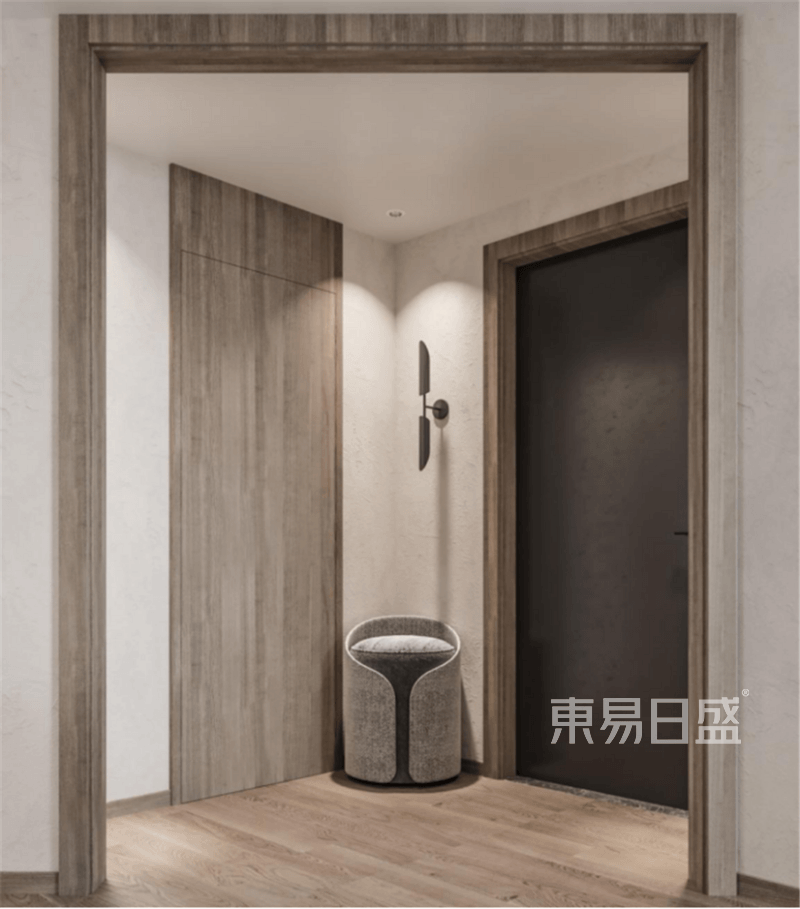 上海慧芝湖花园121平现代简约风格二居室装修效果图