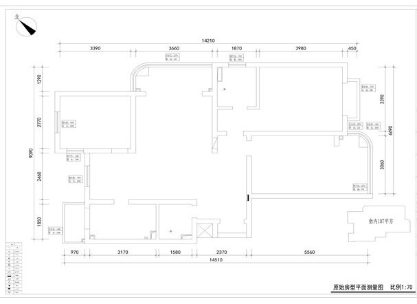 黄浦区欣安基公寓126平欧式风格公寓装修效果图