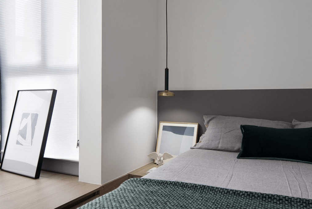 虹口建德国际公寓60平现代简约风格二房装修效果图