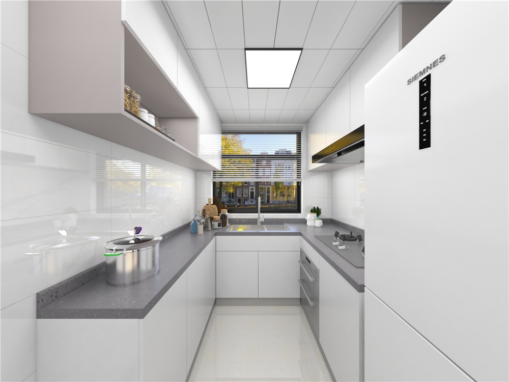 闵行区漕宝路88现代简约两室一厅厨房装修效果图