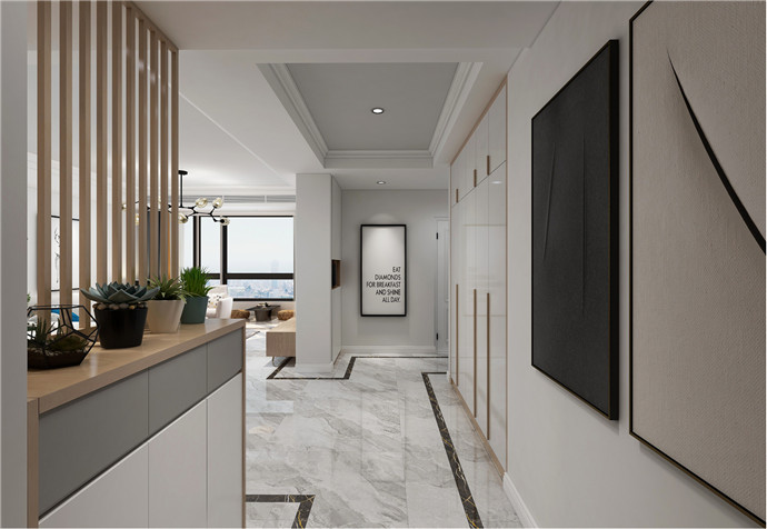 黄浦区欣安基公寓126平欧式风格公寓装修效果图