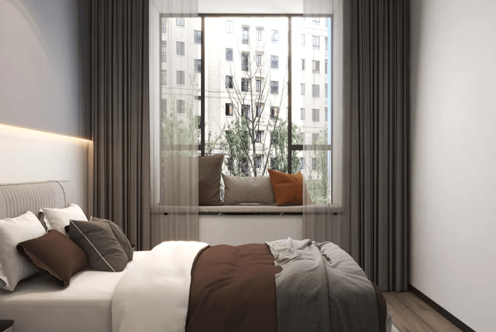 长宁新华公寓100平现代简约风格二房装修效果图