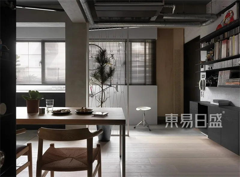 上海南京西路公馆158平现代简约风格住宅客厅装修效果图