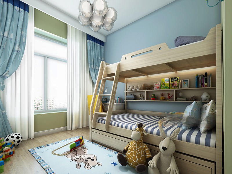 上海金融家144平现代简约风格四居室儿童房装修效果图