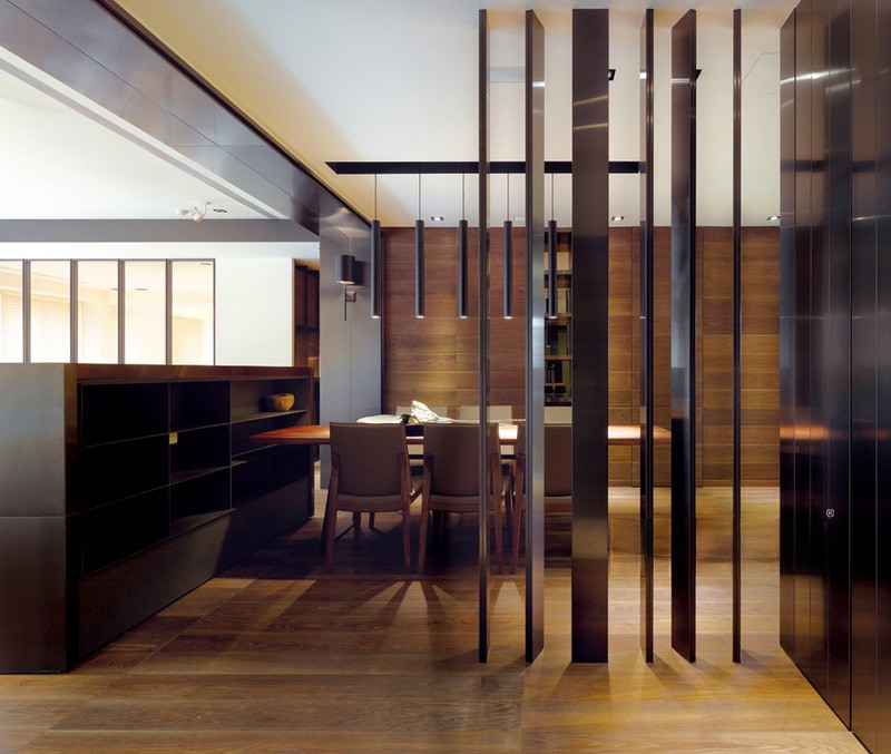 上海五玠坊280平后现代风格别墅餐厅装修效果图