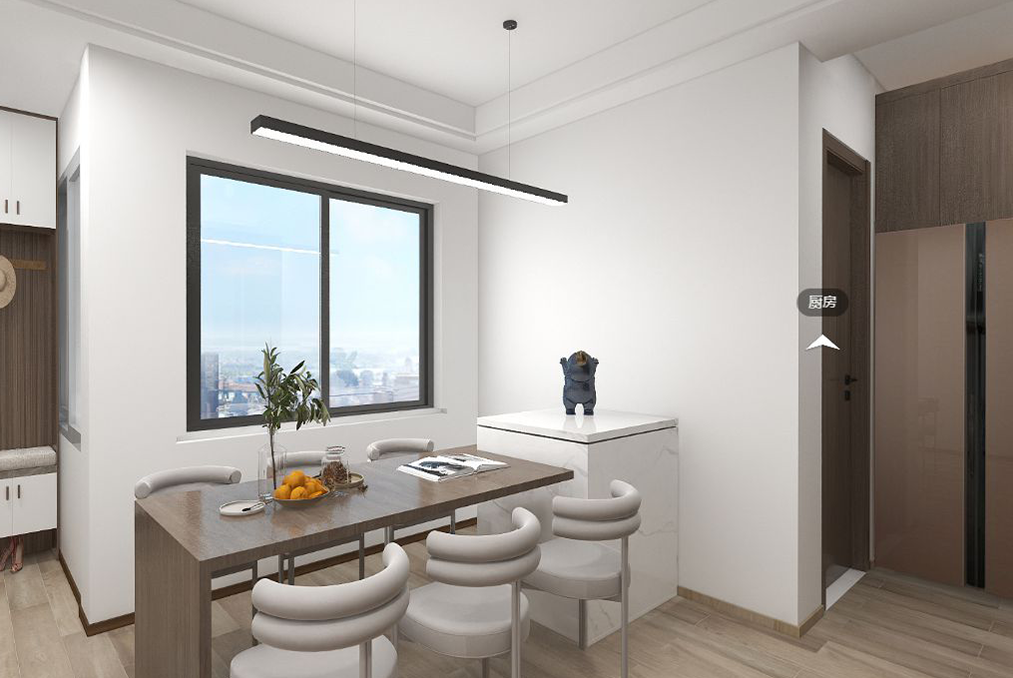 浦东金杨公寓80平现代简约风格二房装修效果图