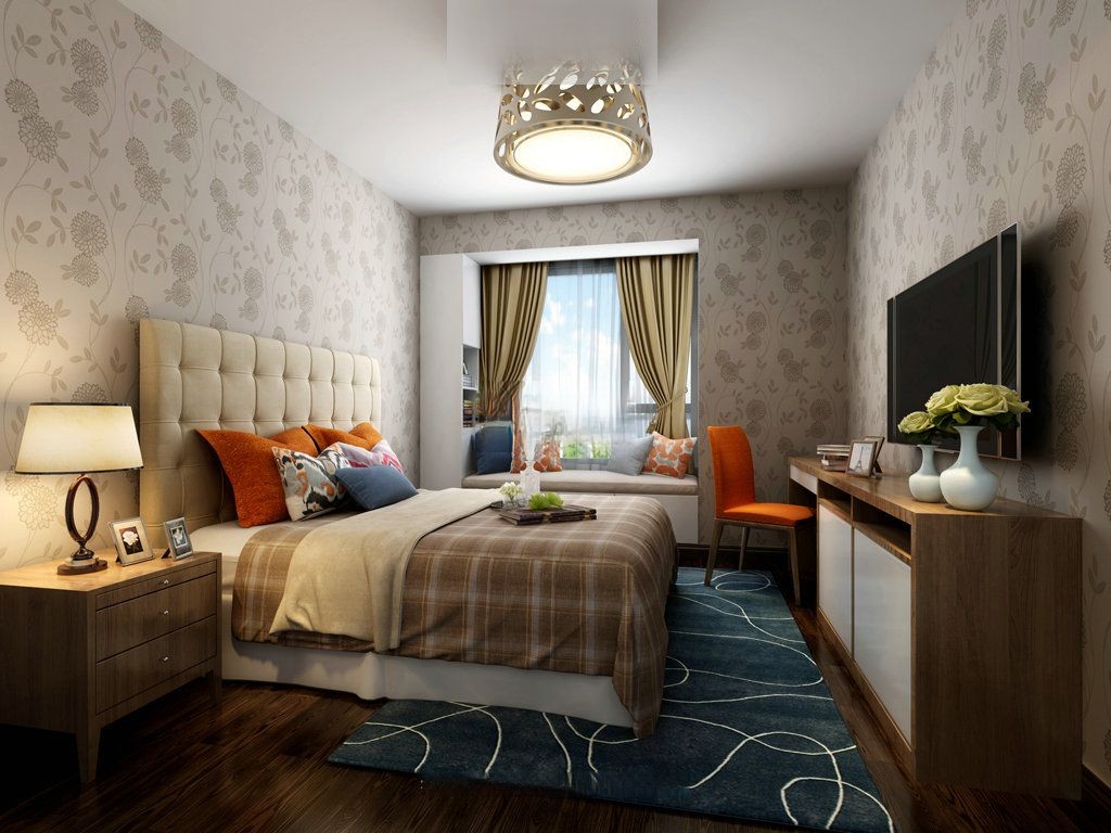 杨浦区尚浦领世300平现代风格大平层卧室装修效果图
