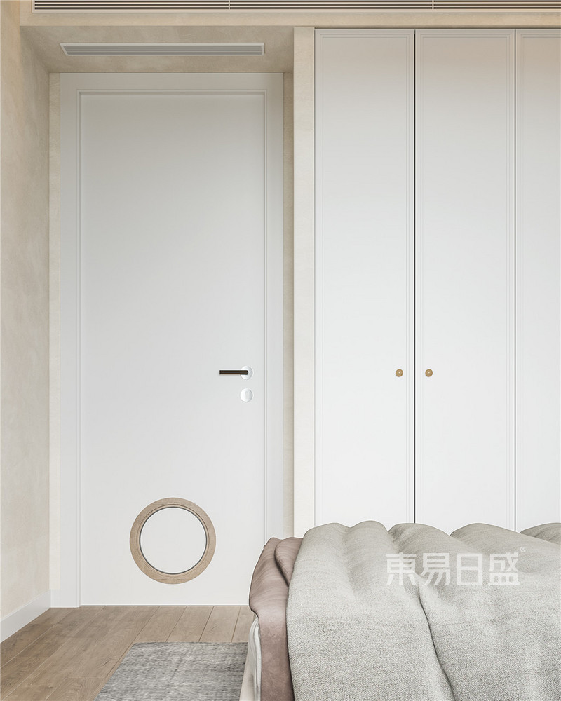 上海富仕名邸121平现代简约风格三居室卧室装修效果图