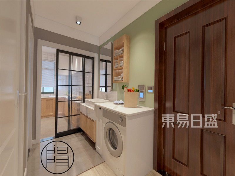上海清水苑64平北欧风格住宅卫生间装修效果图