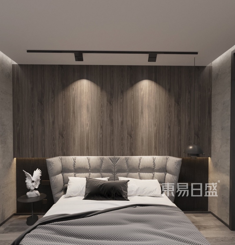 上海上海高尚领域360平现代简约风格别墅卧室装修效果图