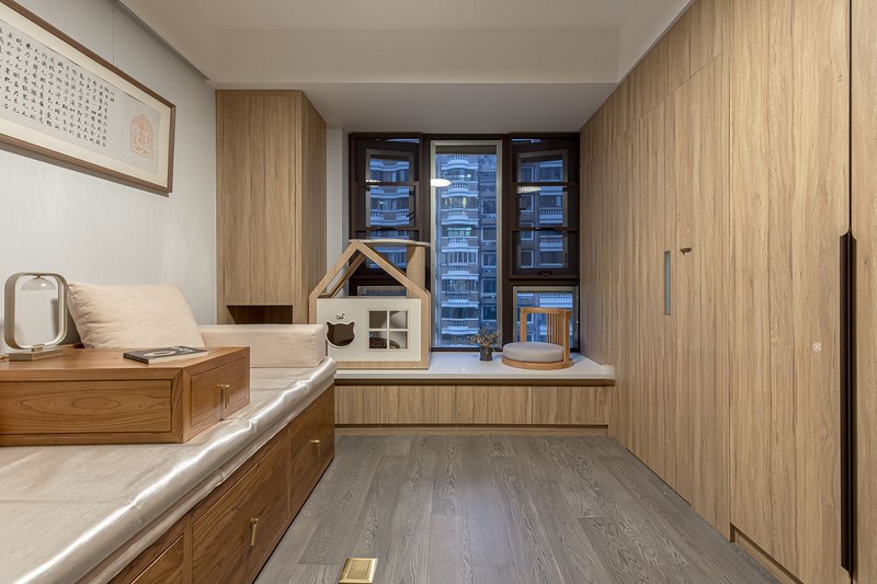 上海上海老西门新苑100平现代简约风格二居室卧室装修效果图