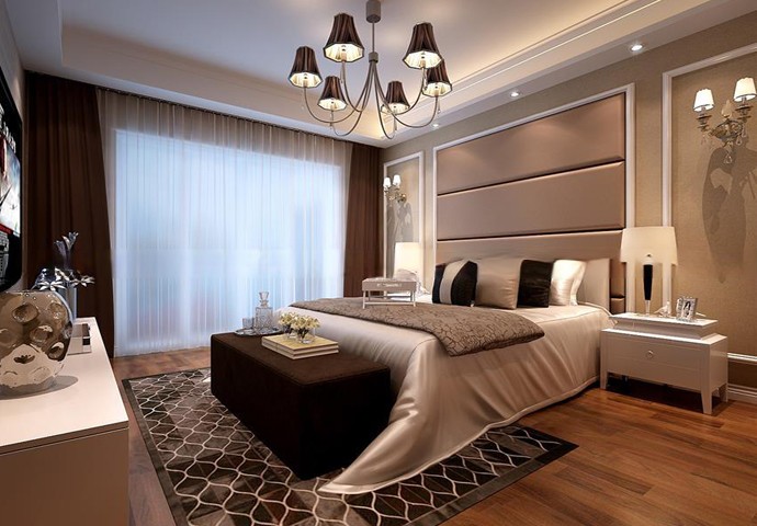 松江区誉品谷水湾豪庭184平欧式风格公寓装修效果图