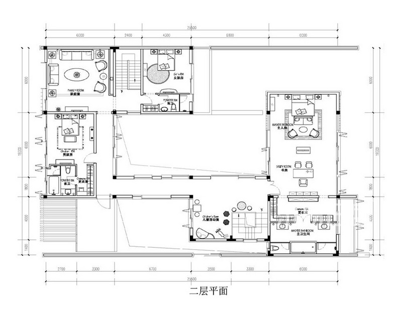 上海誉城210平东南亚风格别墅其他区域效果图