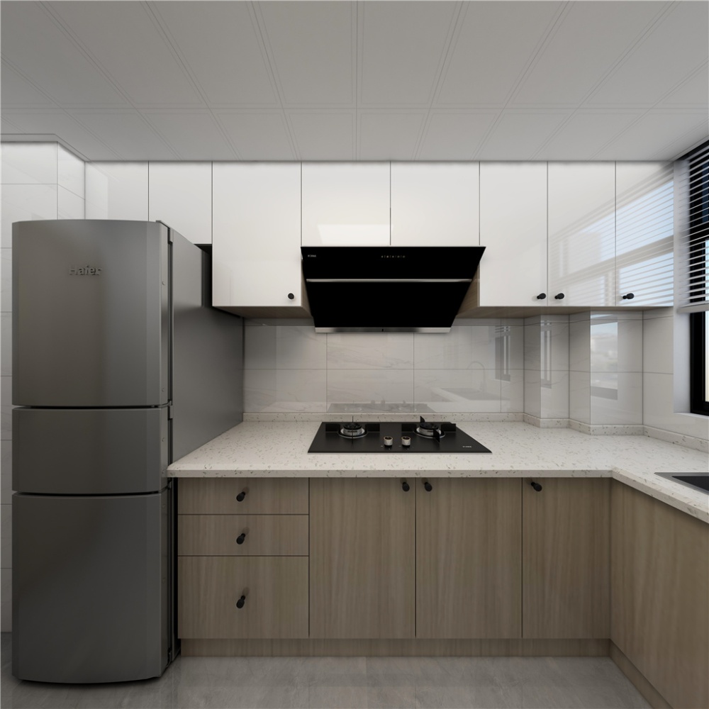 静安区平型关路91现代简约两室一厅厨房装修效果图