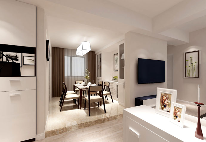 黄浦区幸运福邸120平欧式风格公寓装修效果图