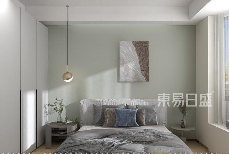 上海静安东苑丽景115平现代简约风格三居室卧室装修效果图