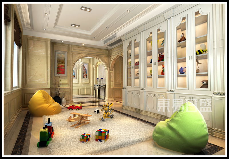上海海门别墅800平欧式古典风格别墅儿童房装修效果图
