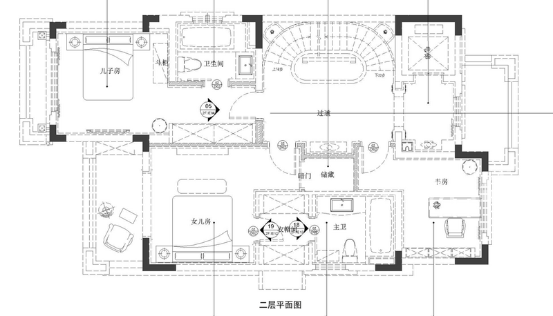 上海世聯(lián)350平法式風(fēng)格別墅其他區(qū)域效果圖