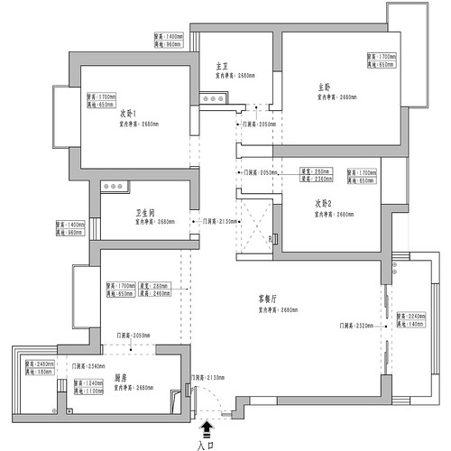 上海宝地东花园150平三居室户型图