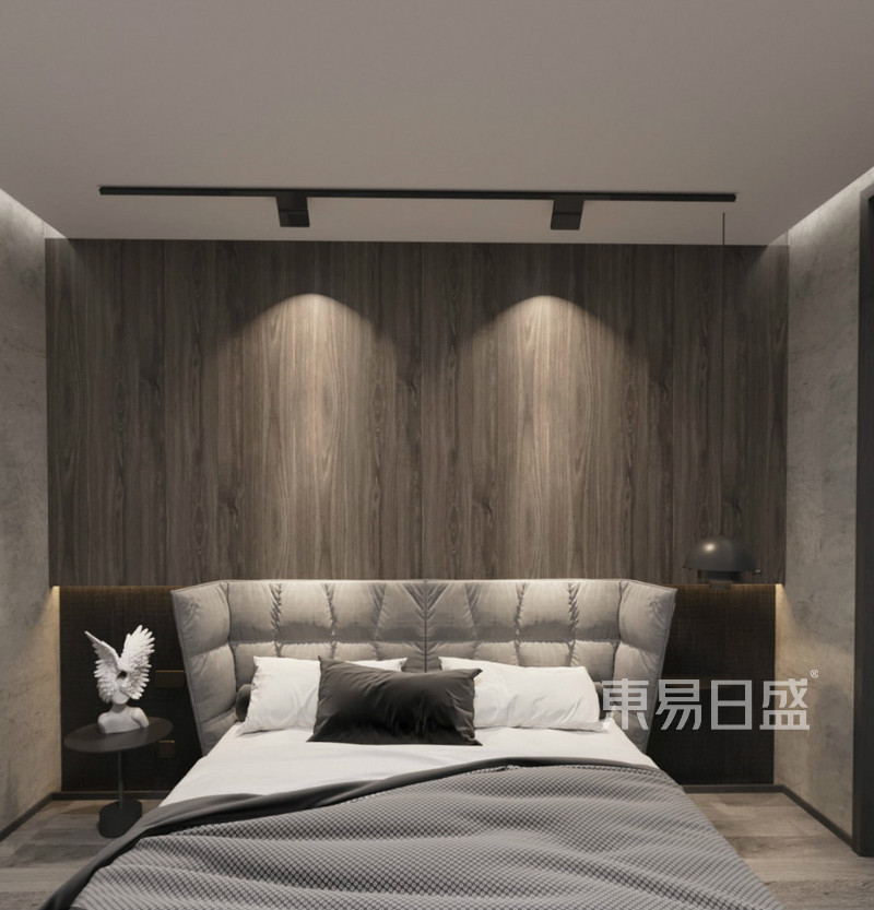上海高尚领域360平现代简约风格别墅卧室装修效果图
