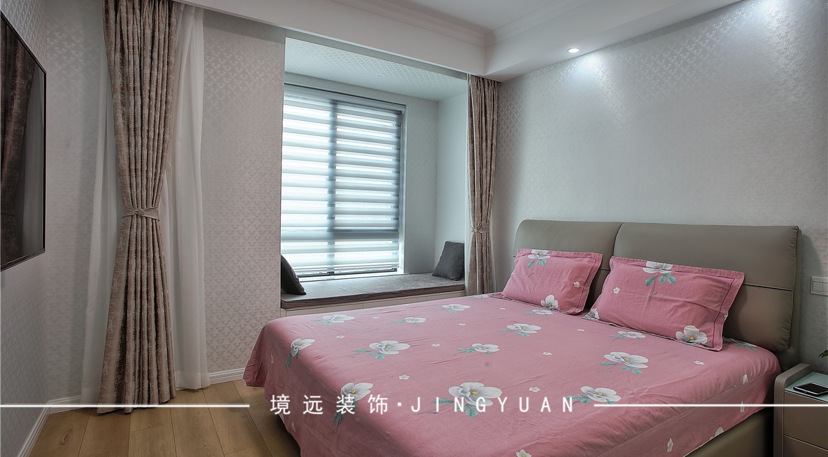 宝山区中环国际公寓三期115平轻奢风格两室两厅装修效果图