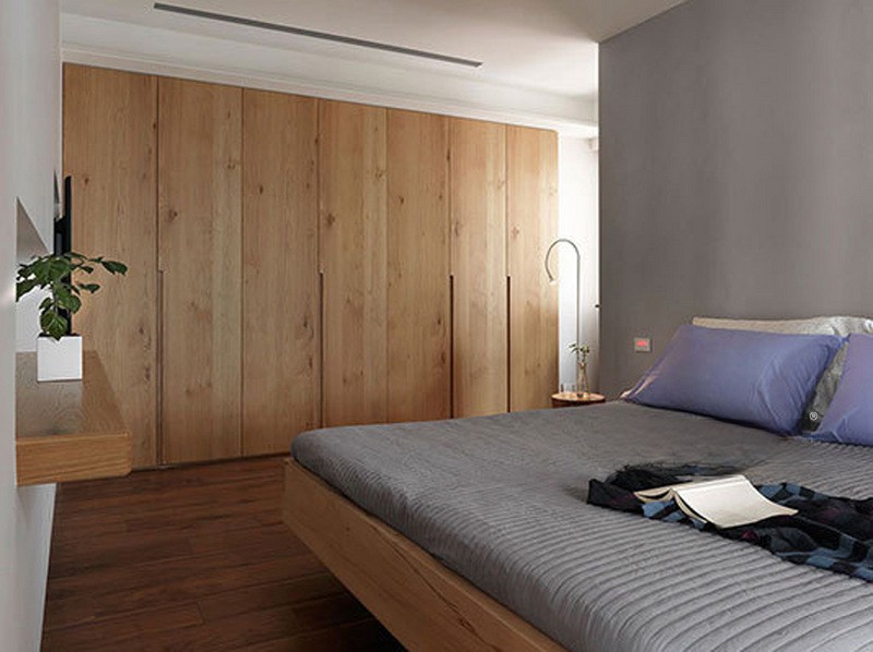 上海华阳115平现代简约风格住宅卧室装修效果图
