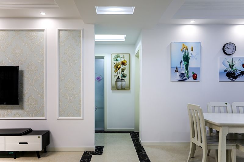 宝山区远洋·悦庭116平米平混搭风格三室户装修效果图