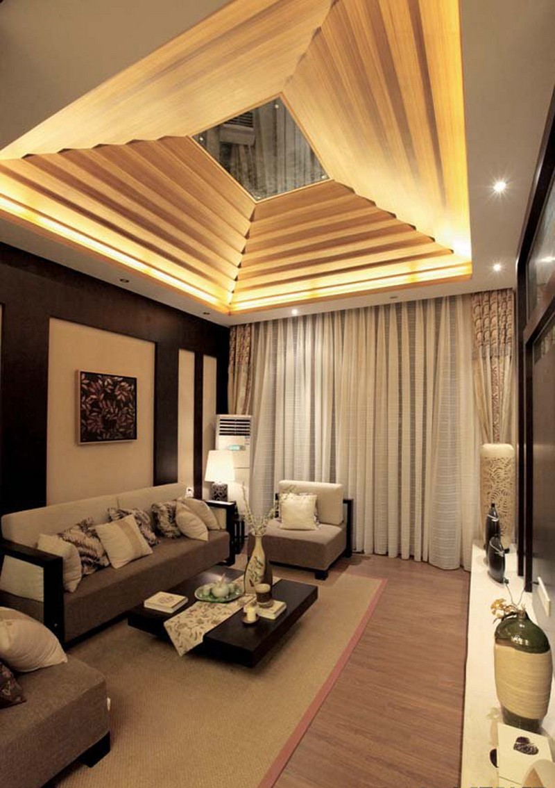 上海合生东郊320平日式风格别墅客厅装修效果图